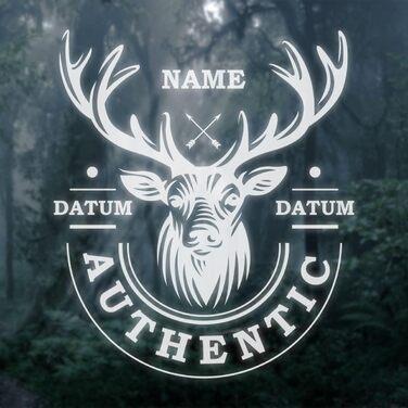 Подарунковий набір із гравіюванням для термосів - Термос з нержавіючої сталі 150 мл з гравіюванням - Включає пляшку Jgermeister 350 мл та гравіровану дерев&39яну коробку - Подарунок на День батька для тата - Колір Олень