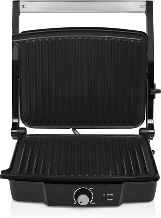 Контактний гриль Tristar з відкриванням на 180 і поверхнею для смаження 29 x 23,5 см/каністру можна також використовувати як насті