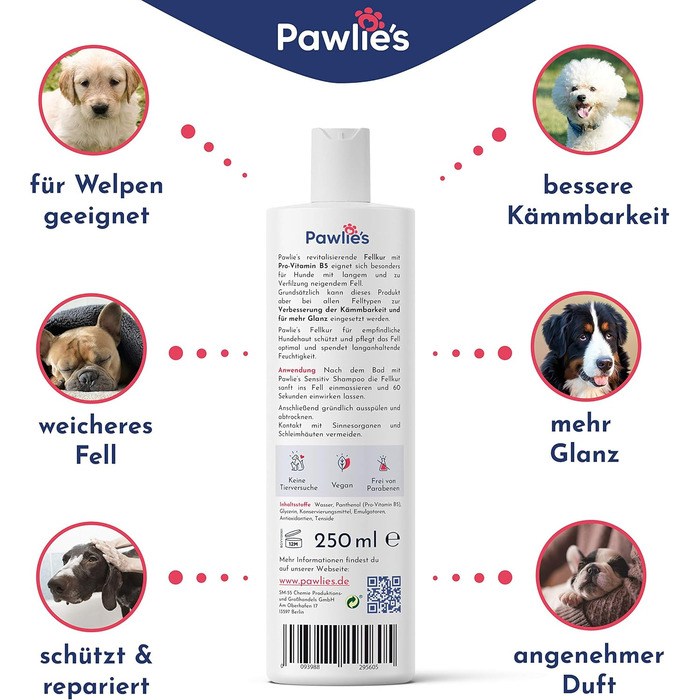 Кондиціонер Pawlie's для собак | М'яка шерсть і краща розчісування | Догляд за собаками, Кондиціонер для собак, Розплутувач, Сплутане хутро кішки, Кондиціонер для собак
