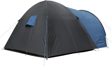 Намет Cetona 4 особи 170 см Купольний намет Вітальня Бічний вхід Висота над головою Водонепроникний 3000 мм Синій сірий