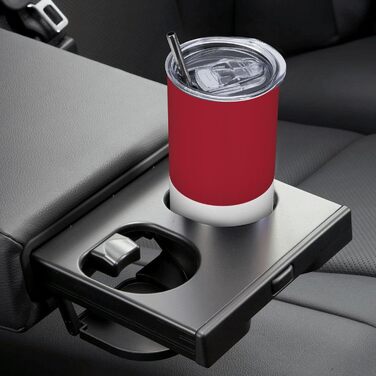 Кухоль з прямою трубочкою, дизайн латвійський прапор, друкований, дорожній кухоль, підходить для кемпінгу, офісу та дому, 590 мл