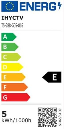 Світлодіодна трубка IHYCTV T5 288 мм, 5 Вт, світлодіодні трубки G5 для електронного баласту, 3000 К, 685 лм, модернізована заміна класичної люмінесцентної лампи T5 L 8 Вт, 24 В DC/AC, тепле біле світло, 3 шт.