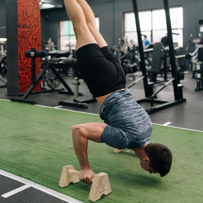 Дерев&39яні ручки для віджимань, паралелети, ручки для стійки на руках у калістеніці, опорні перекладини для віджимань, обладнання для калістеніки