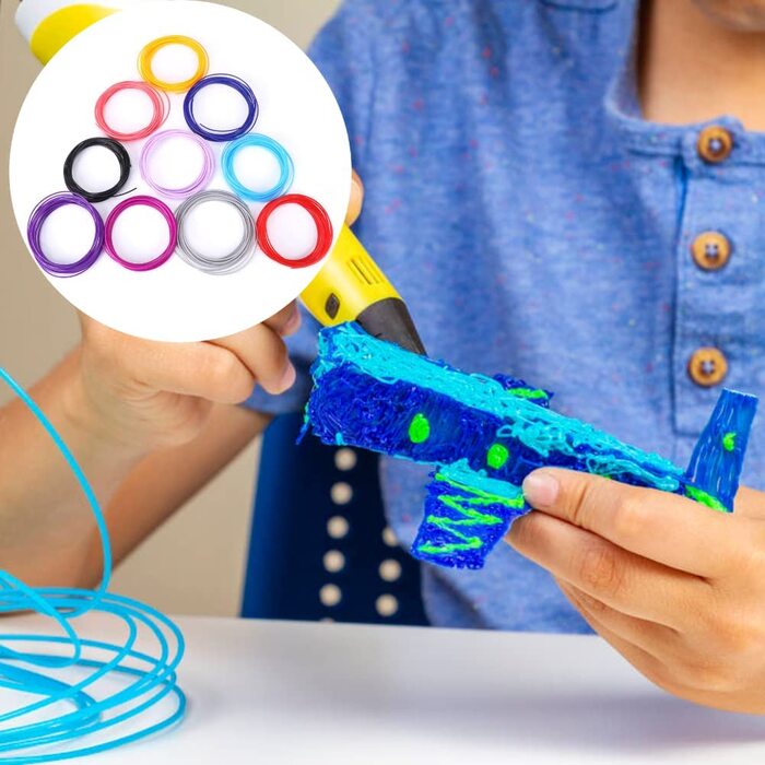 Кольорів 3D Pen Filament Pen Filament Pen 1,75 мм PCL для 3D-принтера Printing Pen Низькотемпературна ручка, 20