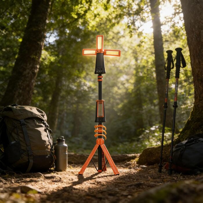 Легкі телескопічні складні ліхтарі з акумулятором 9000 мАг та 25 годинами автономної роботи