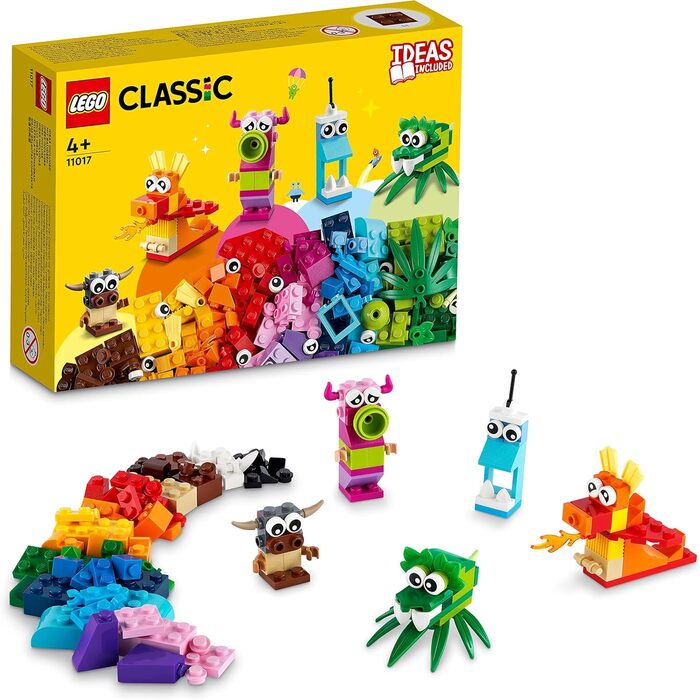 Конструктор LEGO Classic Creative Monsters 11017, 140 деталей
