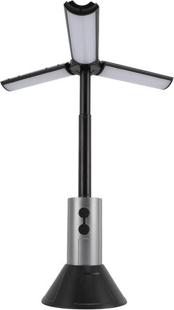 Телескопічний кемпінговий ліхтар Taidda, акумуляторний, 3000 мАг, багатофункціональний портативний ліхтарик з регульованим на 270 градусів лезом лампи та знімним абажуром, для кемпінгу