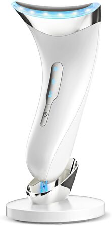 Масажер для обличчя Масажер для обличчя пристрій EMS проти зморшок для обличчя пристрій для масажу підтяжки з 3 режимами світла - 45 інструмент краси світлодіодний масажер для підтяжки шкіри масажер для жінок чоловіків білий