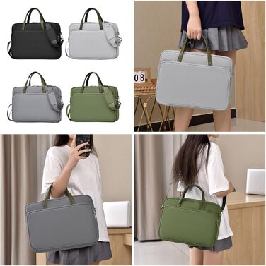 Чохол для ноутбука з плечовим ременем для ноутбуків діагоналлю 40,6 см (16 дюймів), містка ділова сумка для подорожей та поїздок н