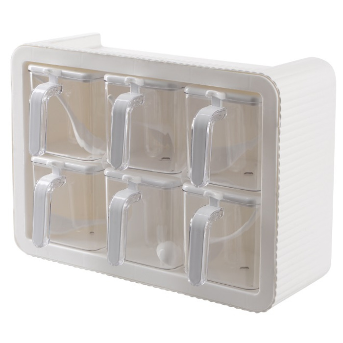 Набір спецівниць Violet House 0438 Spice White, 6 шт (7024354)