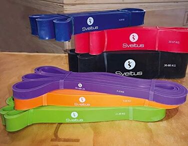 Еспандер Sveltus Power Band червоний 23-57 кг для дорослих унісекс один розмір