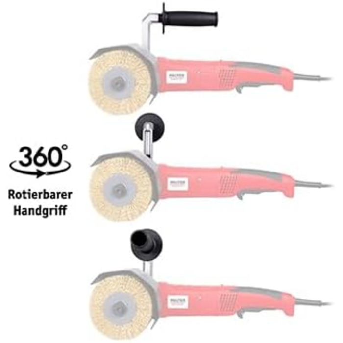 Щіткова шліфувальна машина WALTER 1300 Вт - потужна роликова шліфувальна машина, шліфувальна машина для зовнішніх робіт, сатинувал