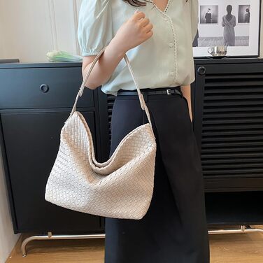 Сумочка жіноча сумка, шоппер дами великий PU шкіряна ткана сумка ретро сумка через плече мода сумка через плече з гаманцем, класич