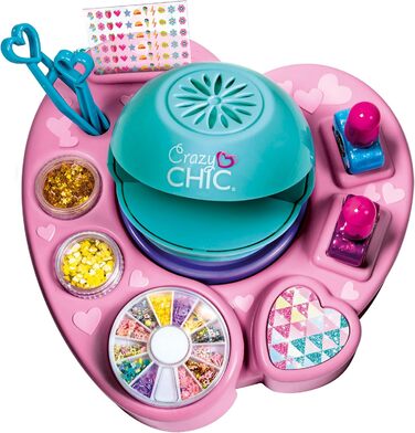 Набір для дизайну нігтів своїми руками для дітей віком від 6 років - Креативна іграшка, що включає лаки для нігтів, наклейки, блискітки та сушарку для нігтів 18599
