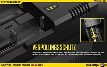 Зарядний пристрій NiteCore NC-i2 версії 2014 Intellicharge для Li-Ion/NI-Mh/NI-Cd акумуляторів (вихідний струм 2 шт. 500mA)