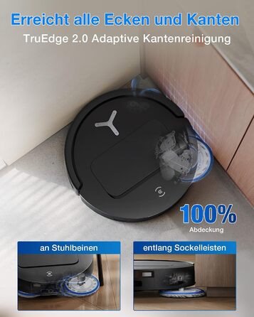 Робот-пилосос ECOVACS DEEBOT T50 Omni Gen3, 25 000 Па, чорний