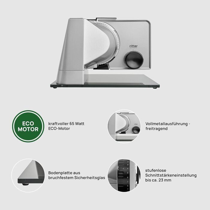 Слайсер для нарізки їжі, суцільнометалевий, сріблястий металік, 557.000 sono 5