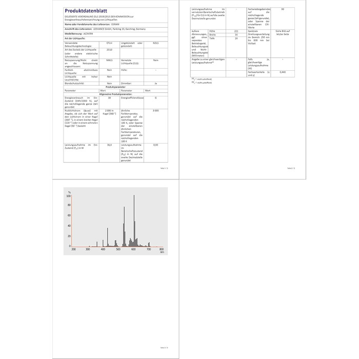 Х Osram DULUX F 36W/830 2G10, 10 шт., 10