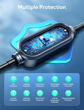 КВт, зарядний кабель для зарядного пристрою для електромобілів тип 2, зарядний кабель CEE 16A до типу 2, зарядний пристрій 7.5M 11