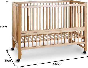 Диван-ліжко Side-by-Side / Суміжне сну HAJO Бук 124x64 см (Натуральний)