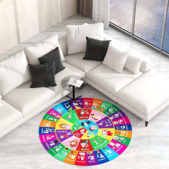 Дитячий килимок для малюків, дошкільнят, дитячого садка, початкової школи, амортизуючий, важкий гумовий килимок для підлоги, кольо