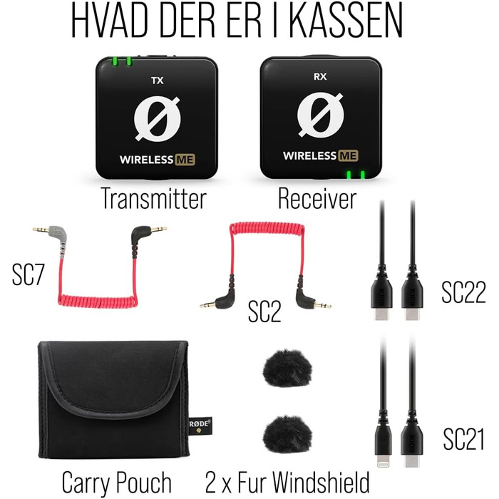 �DE Wireless ME TX Ультракомпактна бездротова мікрофонна система, технологія GainAssist і радіус дії 100 м для запису відео, інтер