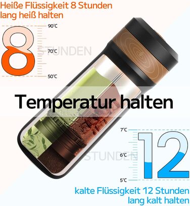 Портативний френч-прес NOTSEK Thermo, невеликий френч-прес з нержавіючої сталі 12 унцій, кемпінгова кавоварка без бісфенолу А зі щіткою для чищення губки для подорожей, кемпінгу та офісу