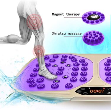 Пристрій для вібраційного тренування, Вібраційна платформа, Силова дошка, Схуднення, Фітнес, Вібраційний тренажер, Гойдалка платформа, Тремтіння всього тіла фіолетовий