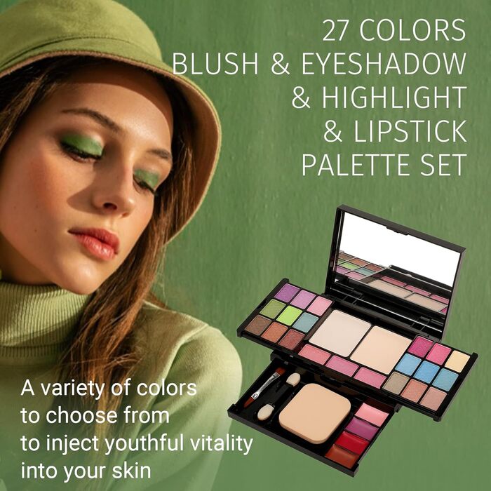 Палітра тіней BrilliantDay Shimmer Smoky (28 кольорів)