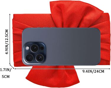 Вечірній клатч з бантом, конверт для весілля, сумочка зі знімним ланцюжком, елегантна жіноча сумочка для коктейльних вечірок, весільний червоний