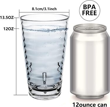 Стакан для пиття ALIMOTA Стакани для кемпінгу, що складаються, набір з 4 шт. - пластикові стакани - міцні, підходять для холодних