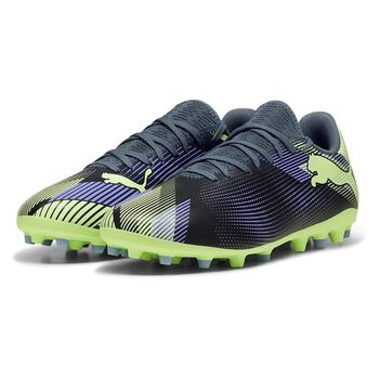 Футбольні бутси Puma Unisex Future 7 Play MgSoccer 40.5 EU сірий, небо, електрофіолетовий, газоване яблуко Puma білий