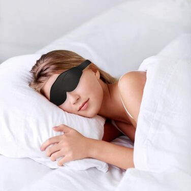 Маска для сну для чоловіків і жінок, 3D контурна маска для сну, м'яка комфортна пов'язка на очі для авіаперельотів, йоги, сну Фіол