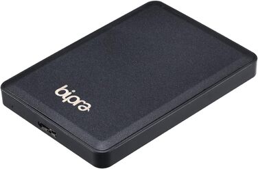 Ультратонкий зовнішній жорсткий диск з USB 3.0, NTFS, чорний, від Bipra 1000GB 1TB