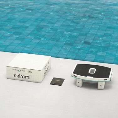 Автоматичний скімер для басейну Dolphin Skimmi з Bluetooth очищення поверхні води за допомогою інтелектуальних датчиків, зарядка від сонячної батареї