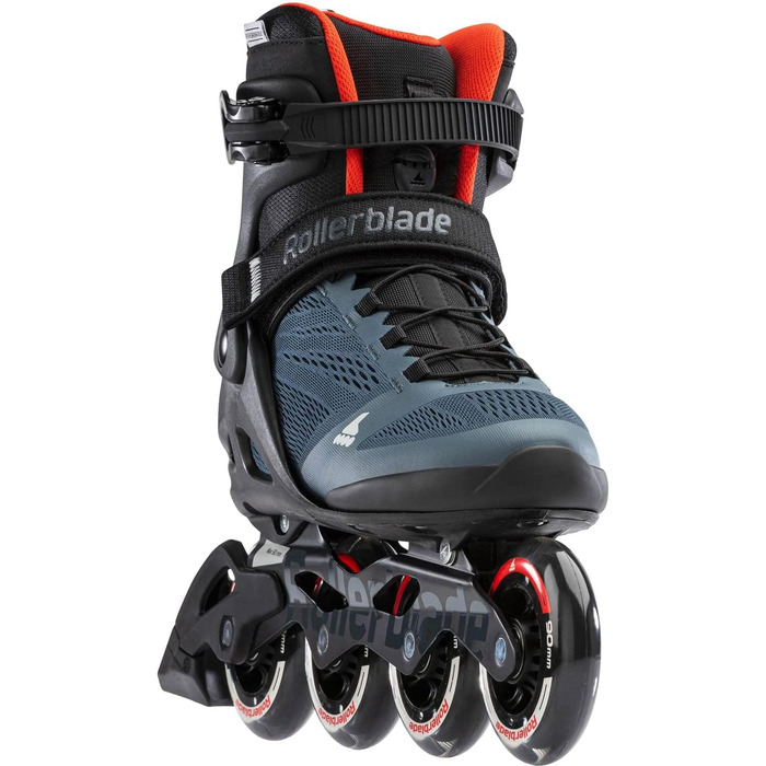 Роликові ковзани Macroblade 90 чоловічі для фітнесу для дорослих 9 ORION BLUE/SPICY ORANGE
