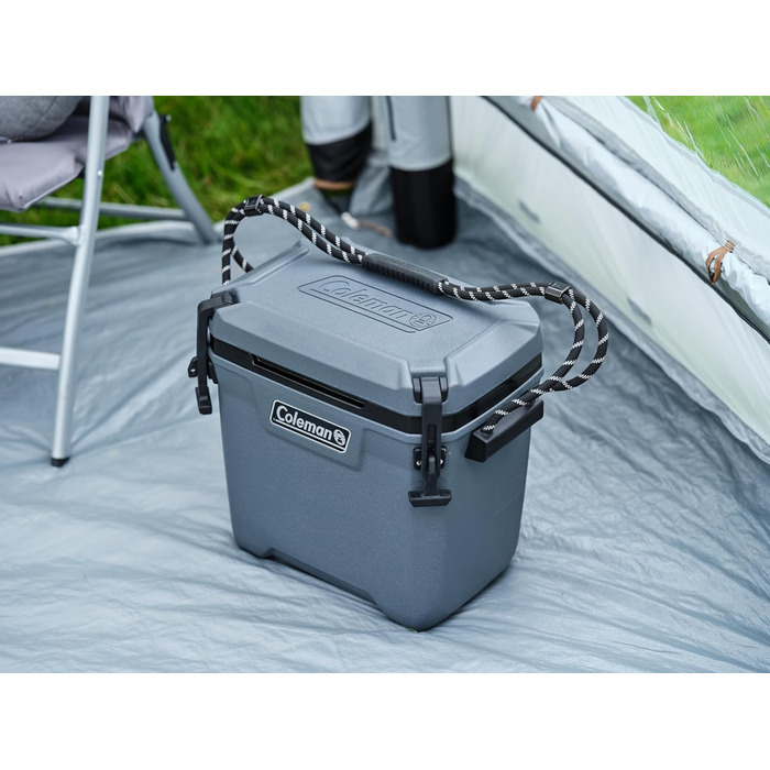 Потужний холодильник Coleman Convoy Місткість 27-22 л Зберігає лід до 5 днів Повна піноізоляція Великий портативний холодильник для використання на відкритому повітрі та будівельних майданчиках 28 кварт