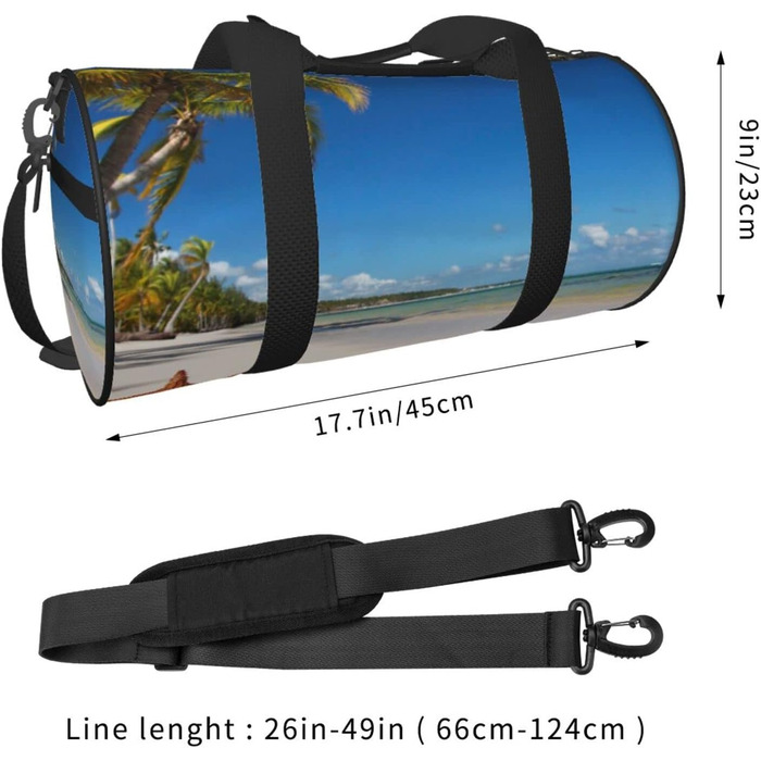 Дорожня сумка-мішок з кокосовою пальмою та пляжним мотивом, унісекс, спортивна сумка
