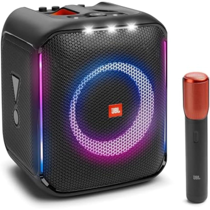 Портативна портативна колонка для вечірок в приміщенні та на вулиці JBL PartyBox Encore Essential з вбудованим підсвічуванням, зах