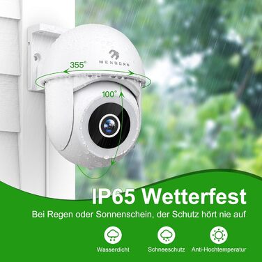 2.5K, Outdoor Surveillance Camera 360 Field of View with Starlight Color Night Vision, Outdoor IP Camera with Floodlight, Two-Way Audio, Siren, Works with Alexa, 2.5K, Outdoor Surveillance Camera 360 Field of View with Starlight Color Night Vision, Outdoo