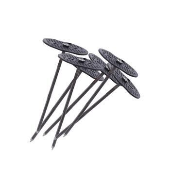 Сталеві анкери LINZI, садові сітки, кріплення для сітки, кріплення кілочків, скоби, штифти, ландшафтні кілки для дерну з шайбами, 100 шт.