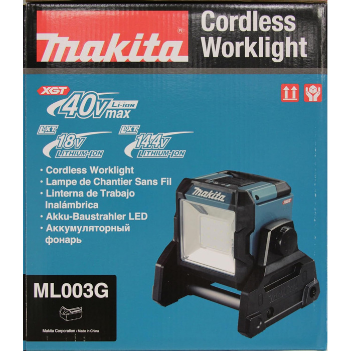 Акумуляторний світлодіодний прожектор Makita ML003G макс. 18В-40В (без акумулятора та зарядного пристрою), макс.