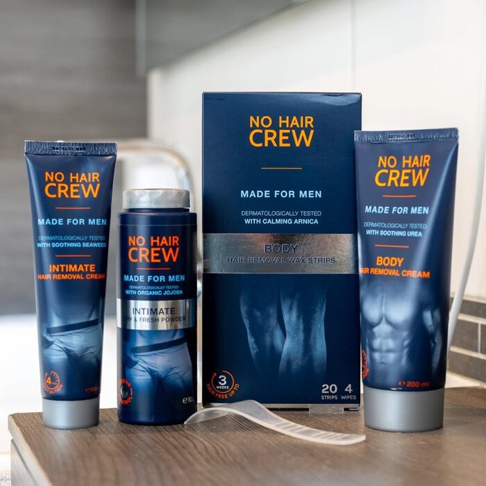 Крем для видалення волосся NO HAIR CREW для чоловіків, 200 мл — ретельне та безпечне видалення волосся з тіла