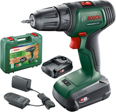 Акумуляторний шуруповерт Bosch UniversalDrill 18V (2 акумулятора, 18 вольт, у кейсі)