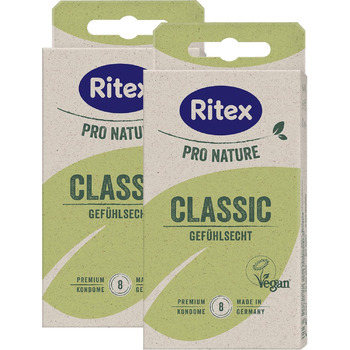 Презервативи Ritex Pro Nature Classic, ультратонкі, натуральні, 16 шт
