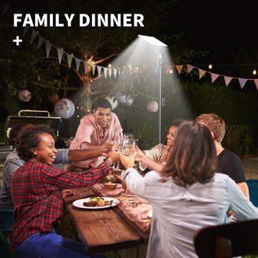 Світлодіодний ліхтар для кемпінгу зі штативом, 84 світлодіодні намистини, 1680 люменів, робочий ліхтар для кемпінгу та барбекю (ЧОРНИЙ) Чорний