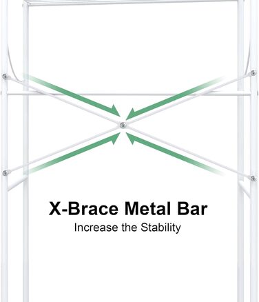 Полиця для пральної машини MALLBOO, не потребує свердління, 3-рівнева полиця для ванної кімнати, полиця для унітазу з нержавіючої сталі, компактна підставка для ванної кімнати (біла) Білий 9,45&39 Г x 25,59&39 Ш x 65,35&39 В