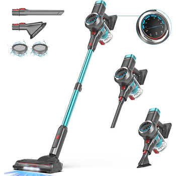 Акумуляторний пилосос, акумуляторний пилосос 550 Вт/45 тис. Па, час роботи 60 хв, самонесуча конструкція, акумуляторний пилосос з