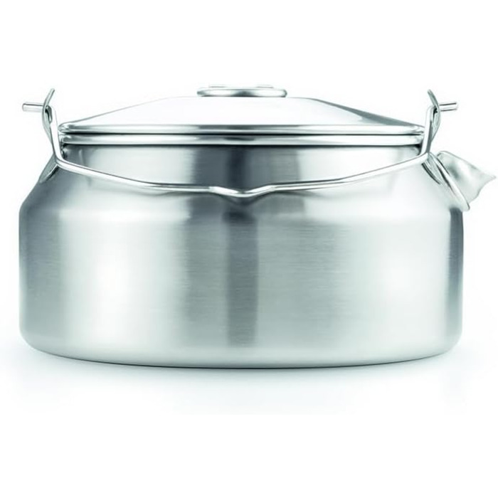 Туристичний чайник GSI Outdoors Glacier, 950 мл, матова нержавіюча сталь