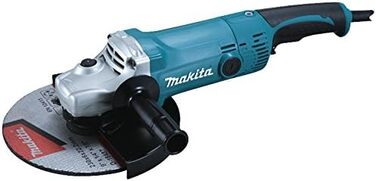 Кутова шліфувальна машина Makita GA9050R 230 мм, 2000 Вт, чорна, блакитна, срібляста, (Д х Ш х В) 455 х 250 х 132 мм